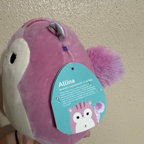 8in Allina the Squirrel Squishmallow-Squishdate 11-16-2021 - Picture 2 of 4